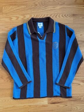 Urban Outfitters NWT BDG Mitchelle Embroidered Crest Polo Sweater (M)